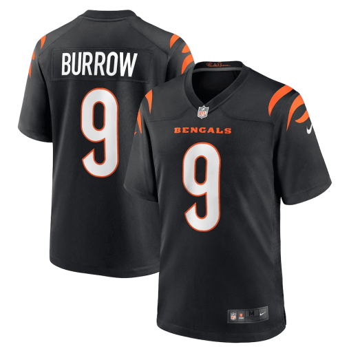 Joe Burrow Cincinnati Bengals Nike Player Game Jersey – Black