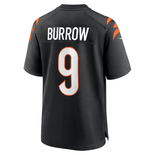 Joe Burrow Cincinnati Bengals Nike Player Game Jersey – Black - Image 3