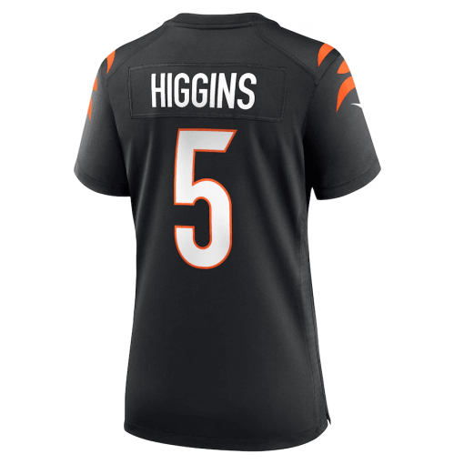 Tee Higgins Cincinnati Bengals Nike Women’s Game Player Jersey – Black - Image 3