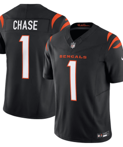 Ja’Marr Chase Cincinnati Bengals Nike Vapor F.U.S.E. Limited Jersey – Black