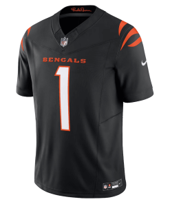 Alternative view of Ja’Marr Chase Cincinnati Bengals Nike Vapor F.U.S.E. Limited Jersey – Black