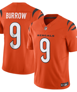 Joe Burrow Cincinnati Bengals Nike Vapor F.U.S.E. Limited Jersey – Orange