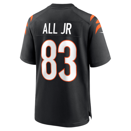 Erick All Jr. Cincinnati Bengals Nike Team Game Jersey – Black - Image 3