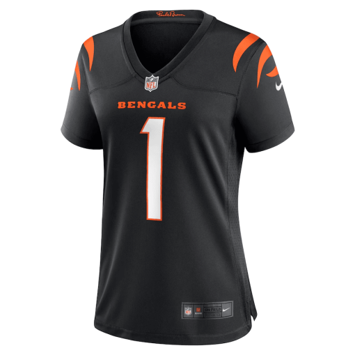 Ja’Marr Chase Cincinnati Bengals Nike Women’s Game Jersey – Black - Image 2