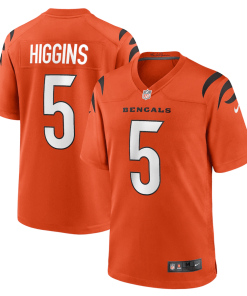 Tee Higgins Cincinnati Bengals Nike Alternate Game Player Jersey – Orange