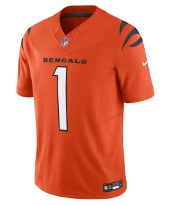 Alternative view of Ja’Marr Chase Cincinnati Bengals Nike Women’s Game Jersey – Orange