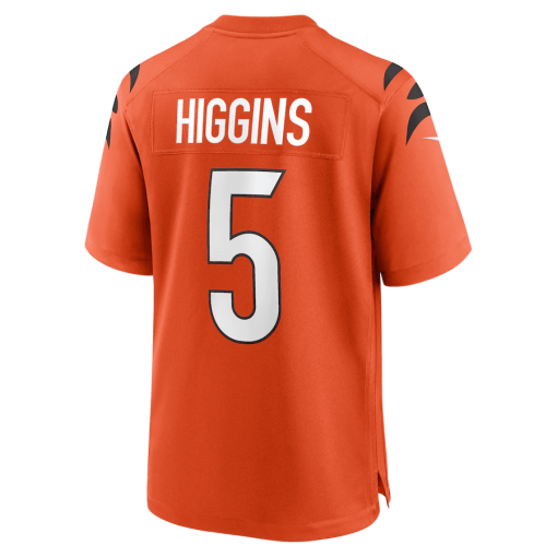 Tee Higgins Cincinnati Bengals Nike Alternate Game Player Jersey – Orange - Image 3