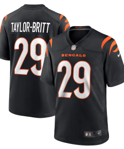 Cam Taylor-Britt Cincinnati Bengals Nike Game Player Jersey – Black