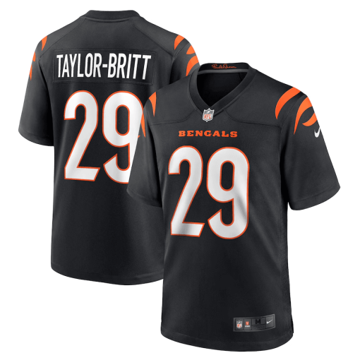 Cam Taylor-Britt Cincinnati Bengals Nike Game Player Jersey – Black
