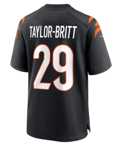 Alternative view of Cam Taylor-Britt Cincinnati Bengals Nike Game Player Jersey – Black