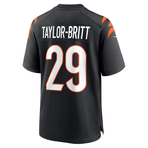 Cam Taylor-Britt Cincinnati Bengals Nike Game Player Jersey – Black - Image 2