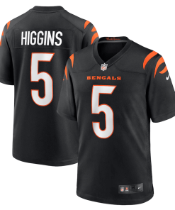 Tee Higgins Cincinnati Bengals Nike Game Player Jersey – Black