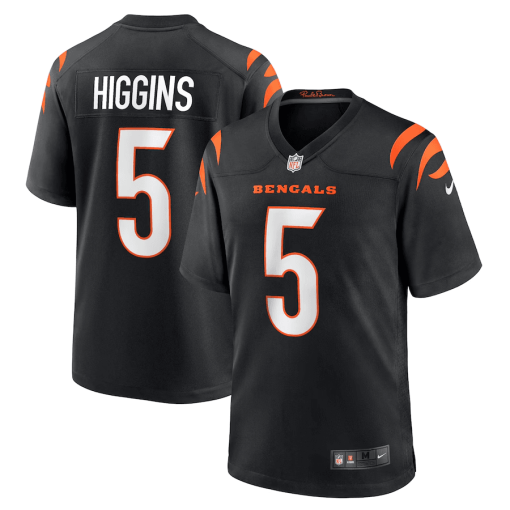 Tee Higgins Cincinnati Bengals Nike Game Player Jersey – Black