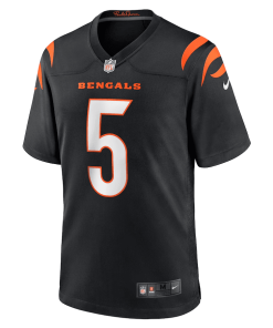 Alternative view of Tee Higgins Cincinnati Bengals Nike Game Player Jersey – Black