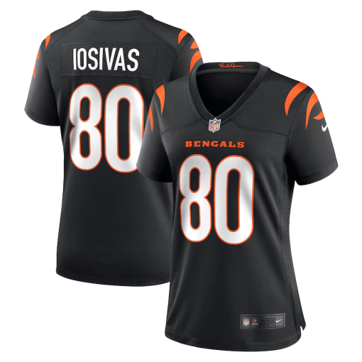 Andrei Iosivas Cincinnati Bengals Nike Women’s Team Game Jersey – Black