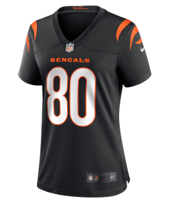 Alternative view of Andrei Iosivas Cincinnati Bengals Nike Women’s Team Game Jersey – Black