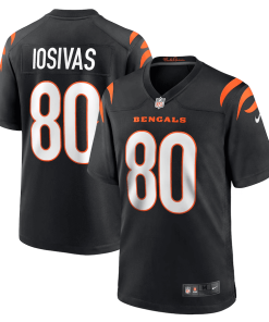 Andrei Iosivas Cincinnati Bengals Nike Team Game Jersey – Black