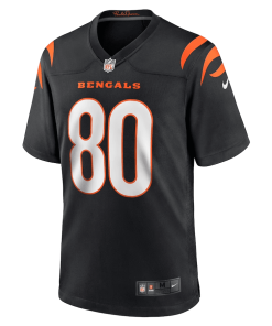 Alternative view of Andrei Iosivas Cincinnati Bengals Nike Team Game Jersey – Black