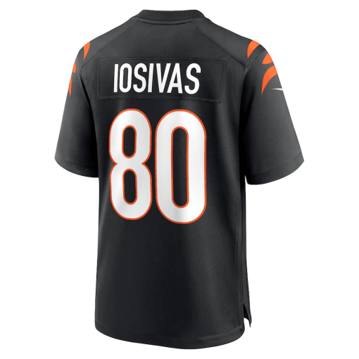 Andrei Iosivas Cincinnati Bengals Nike Team Game Jersey – Black - Image 3
