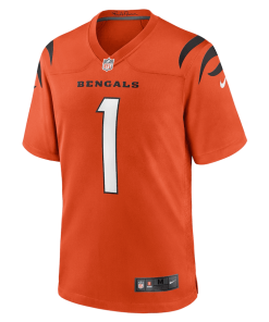 Alternative view of Ja’Marr Chase Cincinnati Bengals Nike Game Jersey – Orange