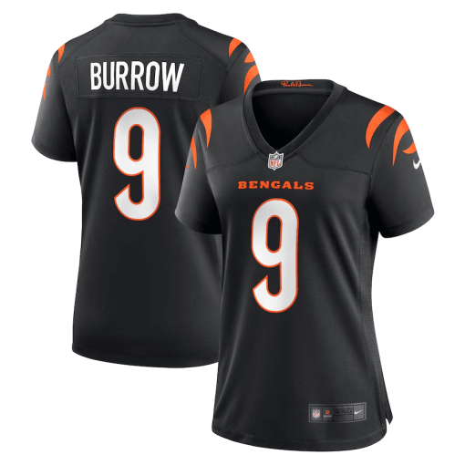 Joe Burrow Cincinnati Bengals Women’s Nike Player Game Jersey – Black
