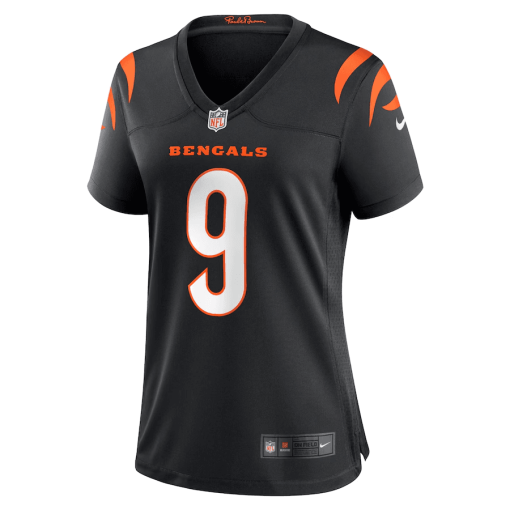 Joe Burrow Cincinnati Bengals Women’s Nike Player Game Jersey – Black - Image 2