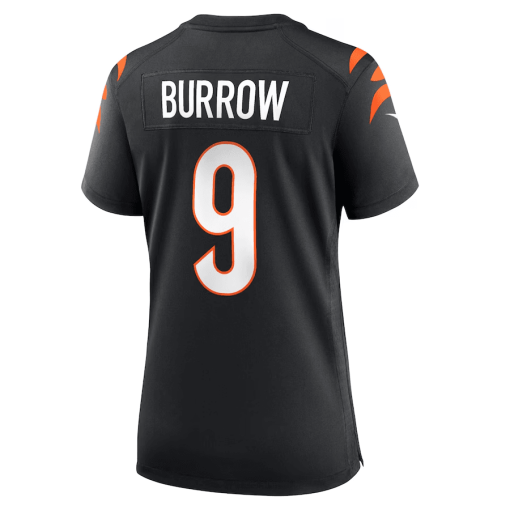 Joe Burrow Cincinnati Bengals Women’s Nike Player Game Jersey – Black - Image 3