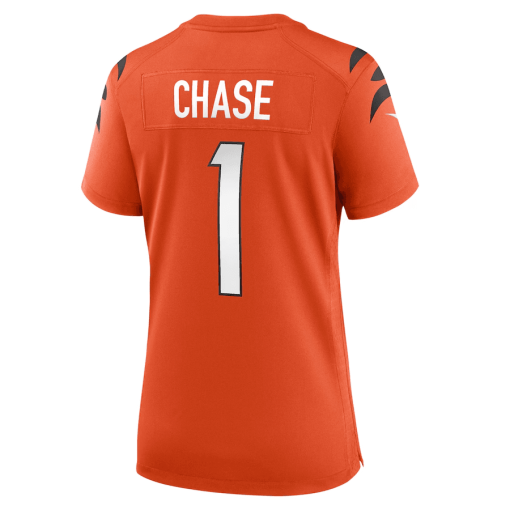 Ja’Marr Chase Cincinnati Bengals Nike Women’s Game Jersey – Orange - Image 3