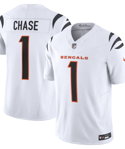 Ja’Marr Chase Cincinnati Bengals Nike Vapor F.U.S.E. Limited Jersey – White