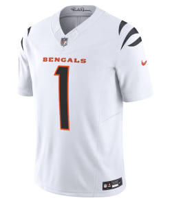 Alternative view of Ja’Marr Chase Cincinnati Bengals Nike Vapor F.U.S.E. Limited Jersey – White