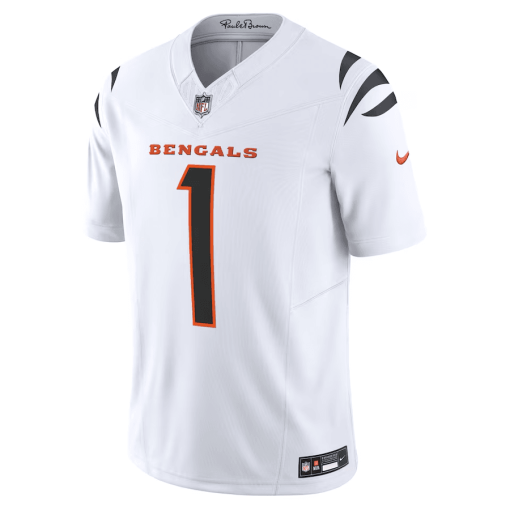 Ja’Marr Chase Cincinnati Bengals Nike Vapor F.U.S.E. Limited Jersey – White - Image 2