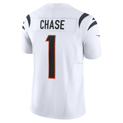 Ja’Marr Chase Cincinnati Bengals Nike Vapor F.U.S.E. Limited Jersey – White - Image 3