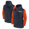 Chicago Bears Nike 2024/25 Sideline Pre-Game Player 1/2-Zip Hoodie Jacket – Navy/Orange