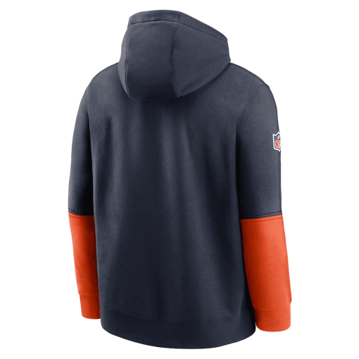 Chicago Bears Nike 2024 Sideline Club Pullover Hoodie – Navy - Image 3