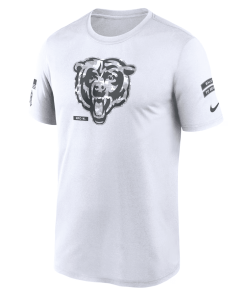 Alternative view of Chicago Bears Nike 2024 Salute To Service Legend Performance T-Shirt – White