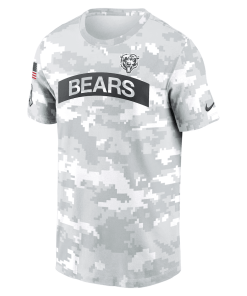 Alternative view of Chicago Bears Nike 2024 Salute To Service Performance T-Shirt – Arctic Camo