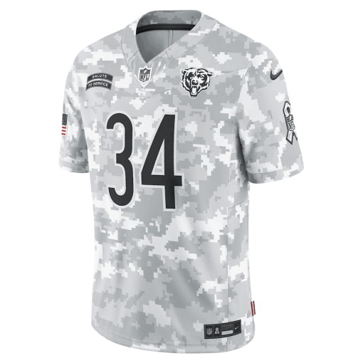 Walter Payton Chicago Bears Nike 2024 Salute to Service Retired Player Limited Jersey – Arctic Camo - Image 2