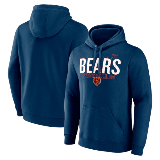 Chicago Bears Fanatics Pylon Outline Pullover Hoodie – Navy
