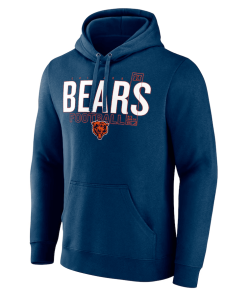Alternative view of Chicago Bears Fanatics Pylon Outline Pullover Hoodie – Navy