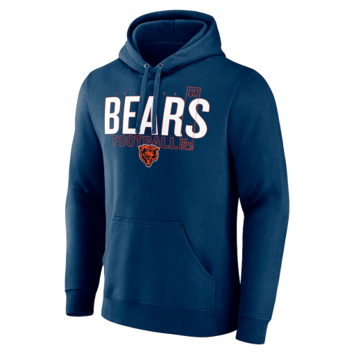 Chicago Bears Fanatics Pylon Outline Pullover Hoodie – Navy - Image 2