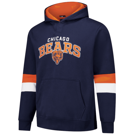 Chicago Bears G-III Sports by Carl Banks Adaptive Faceoff Pullover Hoodie – Navy/Orange - Image 2