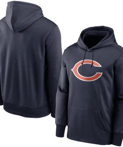 Chicago Bears Nike Fan Gear Primary Logo Therma Performance Pullover Hoodie – Navy