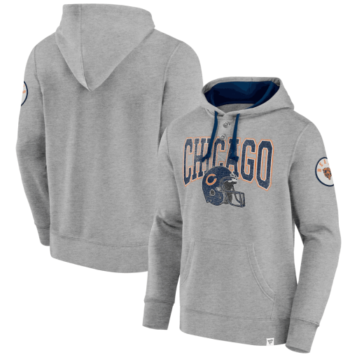 Chicago Bears Fanatics Label Maker Pullover Hoodie – Gray