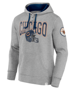 Alternative view of Chicago Bears Fanatics Label Maker Pullover Hoodie – Gray