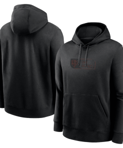 Chicago Bears Nike Edge French Terry Club Pullover Hoodie – Black