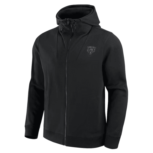 Chicago Bears Fanatics Unisex Front Office Full-Zip Hoodie – Black - Image 2