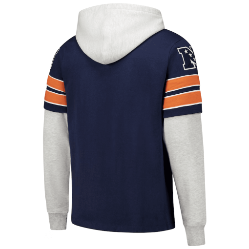 Chicago Bears ’47 Double Header Blitz Cornerback Pullover Hoodie – Navy - Image 3