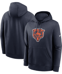 Chicago Bears Nike Club Logo Pullover Hoodie – Navy