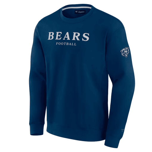 Chicago Bears Fanatics Unisex Elements Unlimited Fleece Pullover Sweatshirt – Navy - Image 2