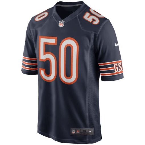 Mike Singletary Chicago Bears Nike Game Retired Player Jersey – Navy - Image 2